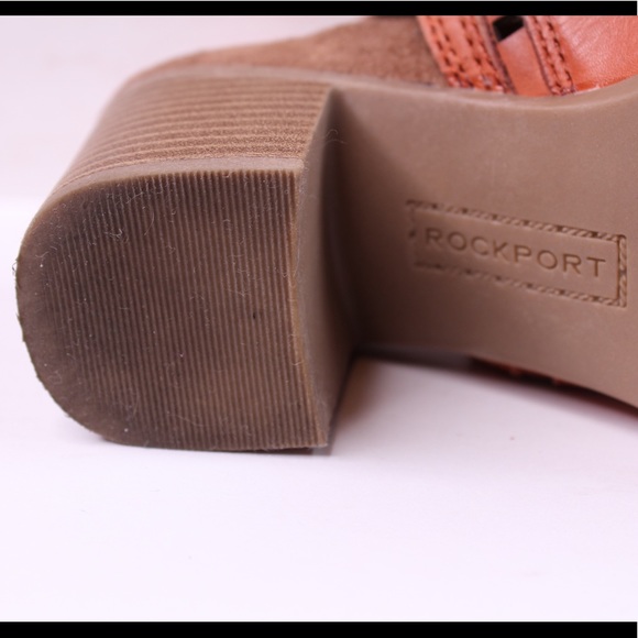 ROCKPORT 2-1/2 inch Leather Heels in Cognac Cobb Hill Collection Size 7 - Picture 7 of 10